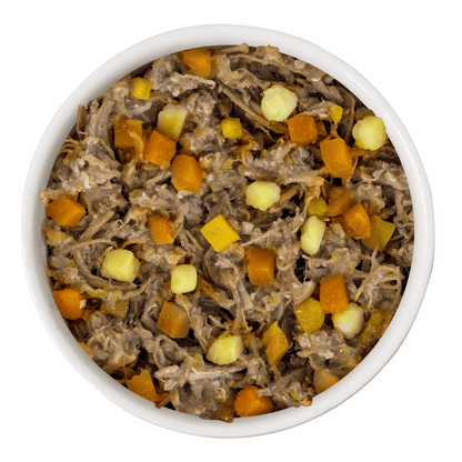 Weruva steak frites dinner with beef pumkpin and sweet potato in gravy 14oz canned food