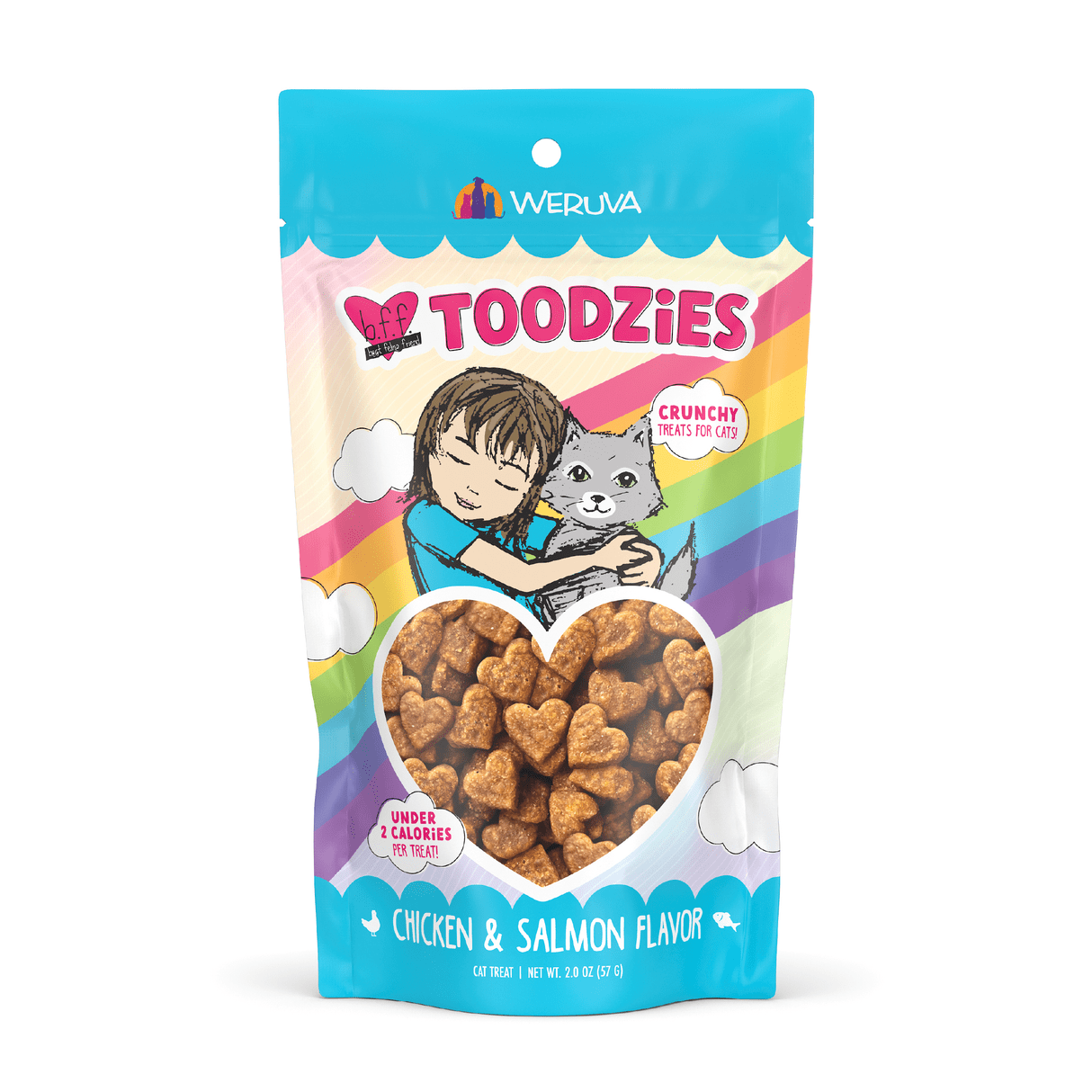 Weruva Toodzies chicken and salmon flavor cat treats