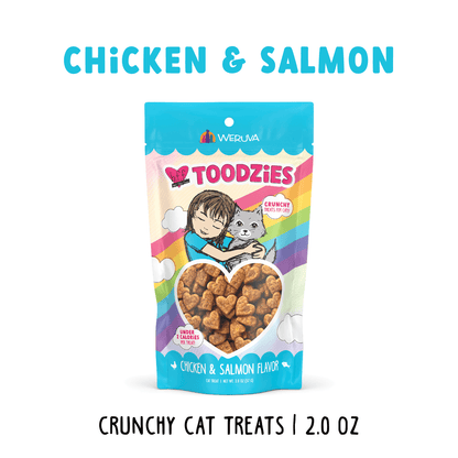 Weruva Toodzies chicken and salmon flavor cat treats
