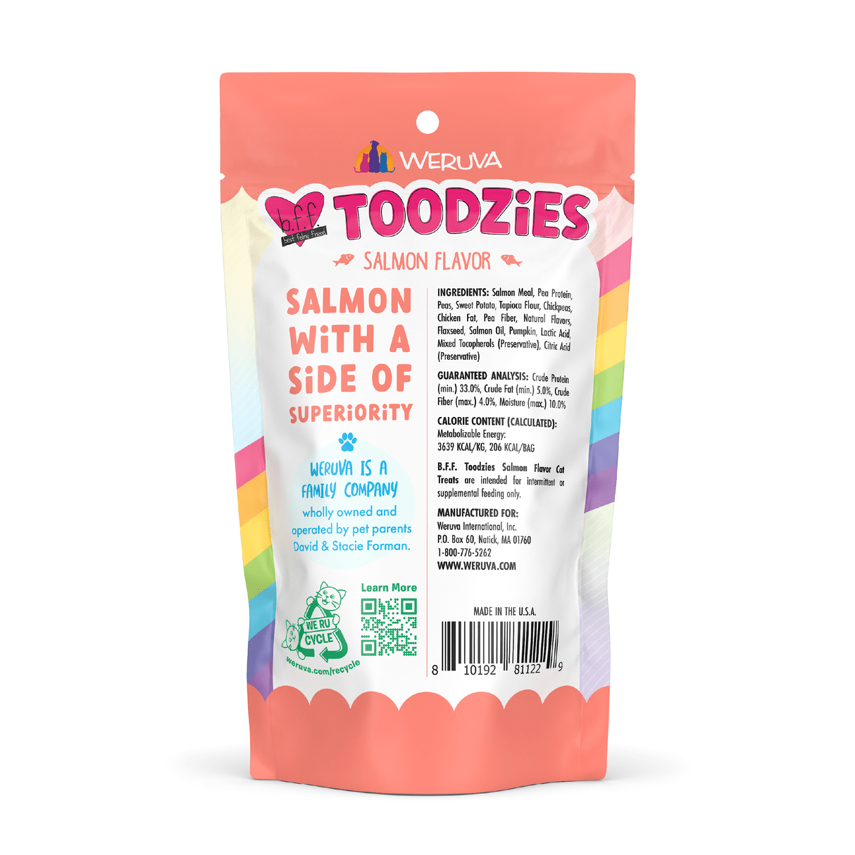 Weruva Toodzies salmon flavor cat treats