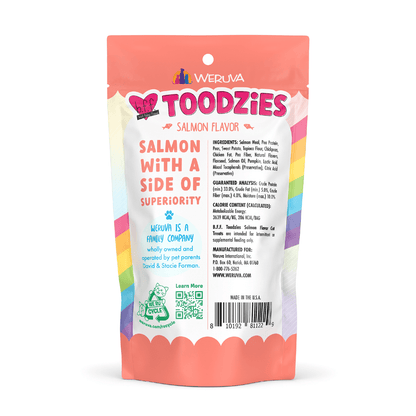 Weruva Toodzies salmon flavor cat treats