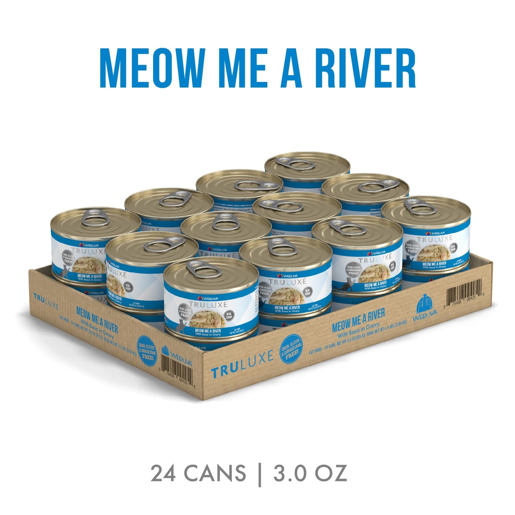 Weruva Truluxe Cat Food, Meow Me A River with Basa in Gravy, 3Oz Can
