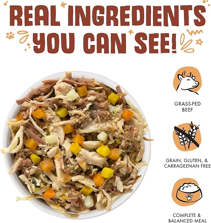 Weruva wok the dog 14oz canned food with chicken, beef and pumkpin in gravy