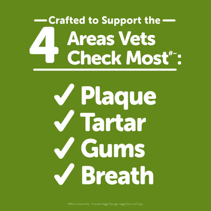 Whimzees By Wellness Brushing Dental Chews For Dogs, Grain - Free, Long Lasting Treats, Freshens Breath Medium Breed, 12 Count