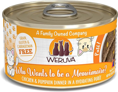 Who wants to be a meowionaire chicken and pumpkin weruva