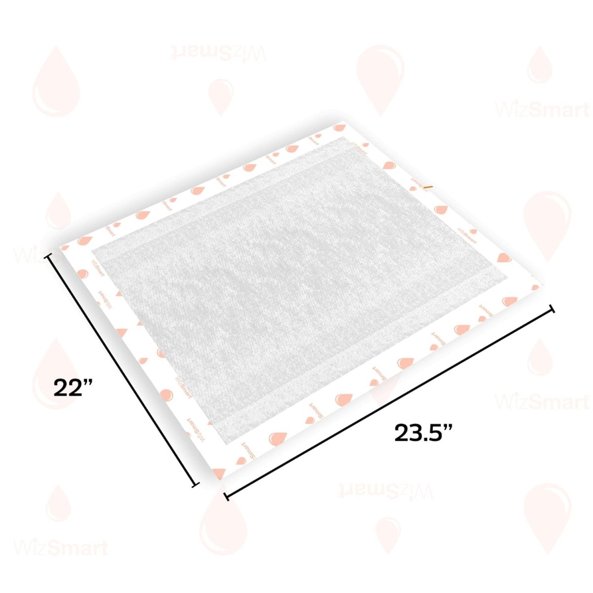 WizSmart Heavyweight Dog & Puppy Training Pads, Made with Upcycled Unusued Baby Diapers and Renewable EucaFluff, Cup , 23.5" x 22"