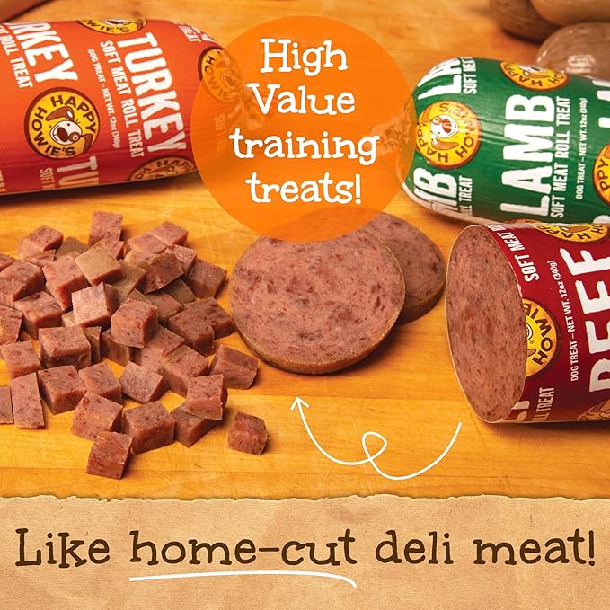 Wolf meat roll dog treat large