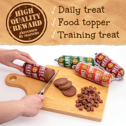 Wolf meat roll dog treat small