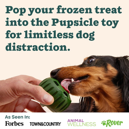 WOOF Pupsicle Treat Tray Mold, Small 10 - 25 lbs, Silicone Molds for Dog Treats, Dishwasher Safe, Reusable Treat Tray, Freeze Refill Treats For The Pupsicle Toy