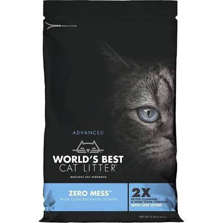 Worlds best cat litter advanced formula zero mess 12lb with concentrated power