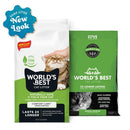 WORLD'S BEST CAT LITTER Original Unscented 15 - Pounds - Natural Ingredients - Quick Clumping - Flushable