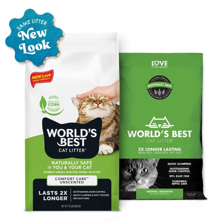 WORLD'S BEST CAT LITTER Original Unscented - 8 Pounds