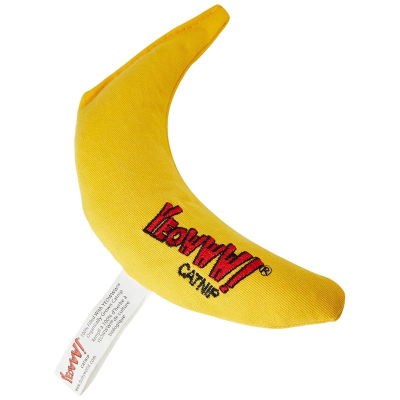 Yeowww! Yellow Banana Catnip Cat Toy