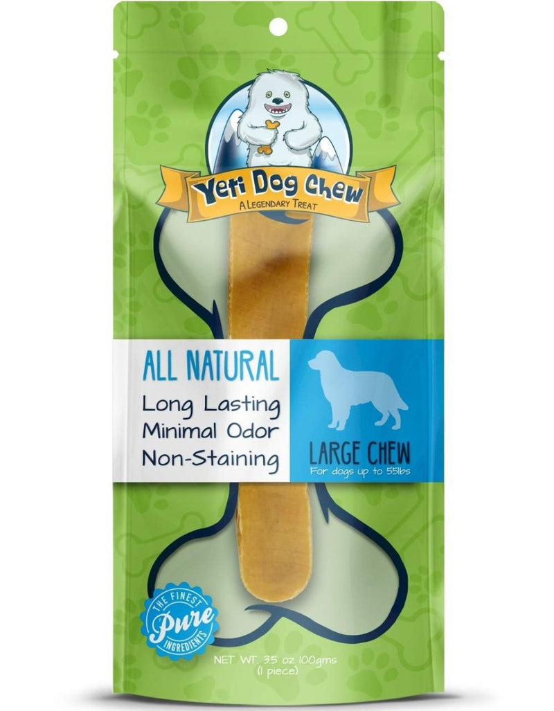 Yeti Natural Yak Cheese Long Lasting Dog Chew for Aggressive Chewers, Large, 1 Piece, 3.5 Oz