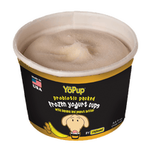 Yopup probiotic frozen dog yogurt banana peanut butter