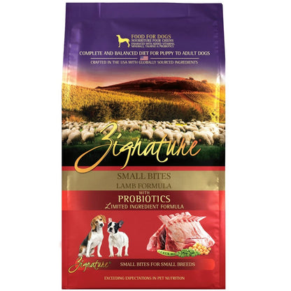 Zignature Lamb Limited Ingredient Formula Small Bites Dry Dog Food 4lb