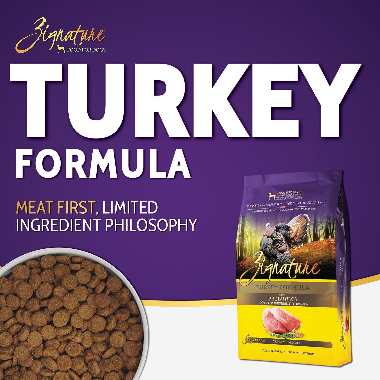Zignature Turkey Limited Ingredient Formula Dry Dog Food 12.5 lb