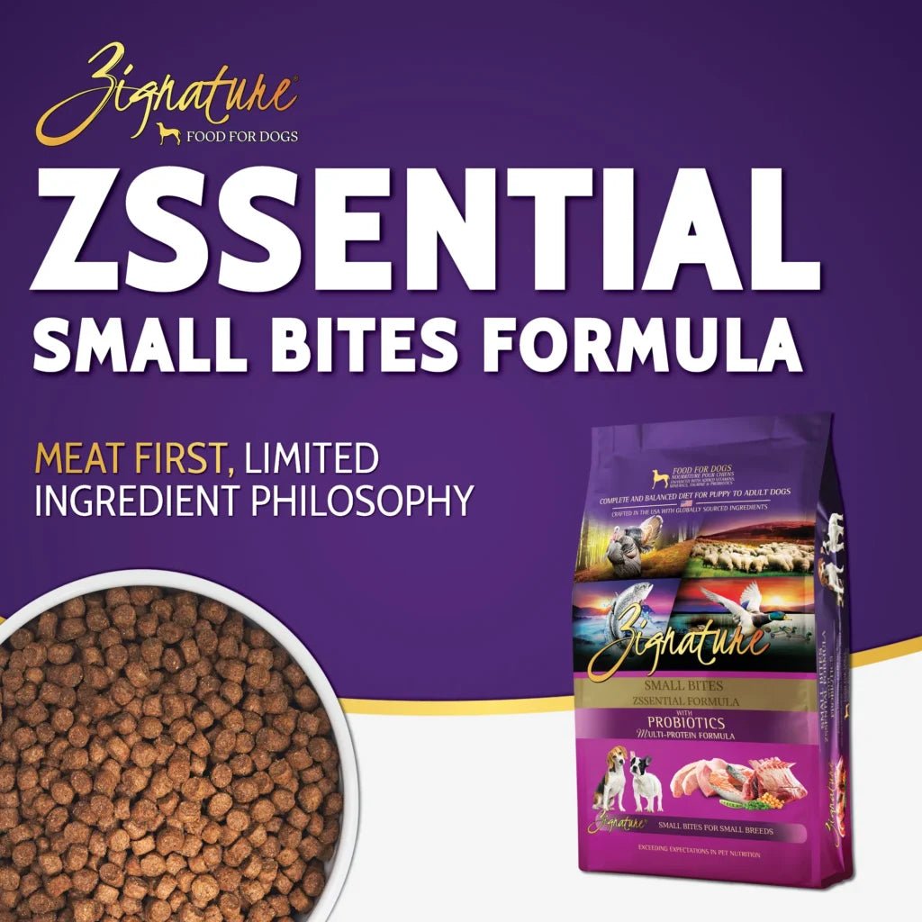 Zignature zssential small bites 12.5lb kibble