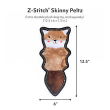 ZippyPaws Stitch Skinny Peltz Chipmunk Squeak Toy