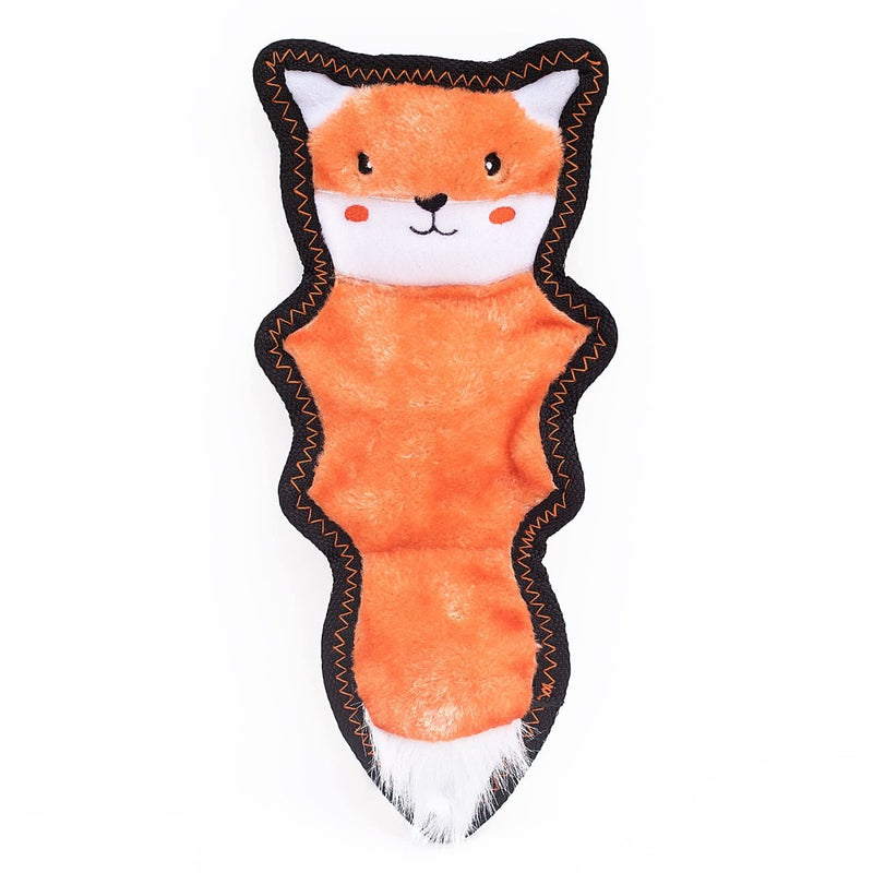 ZippyPaws Z Stitch Skinny Peltz Fox Squeak Toy