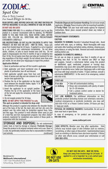 Zodiac spot on flea tick control 4month supply for dogs 16 - 30lbs