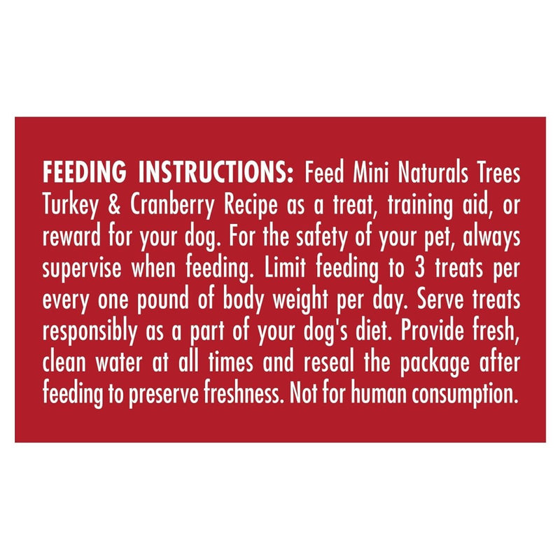 Zuke's Mini Naturals Trees Dog Training Treats Turkey and Cranberry Recipe, Soft Dog Treats